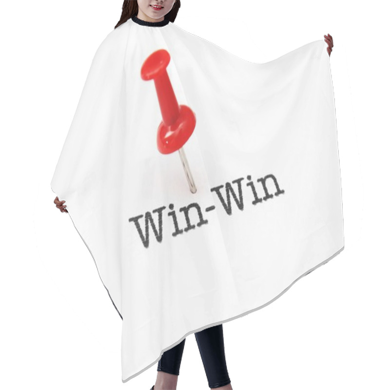 Personality  Push Pin On Win-win Hair Cutting Cape