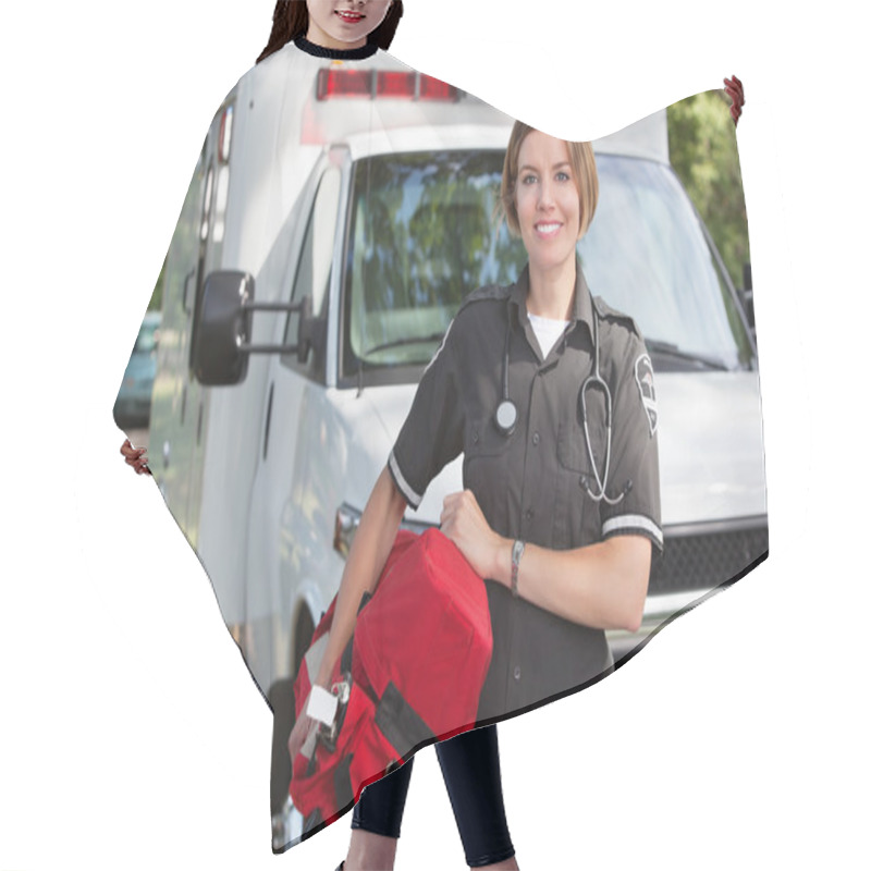 Personality  Paramedic With Oxygen Unit Hair Cutting Cape