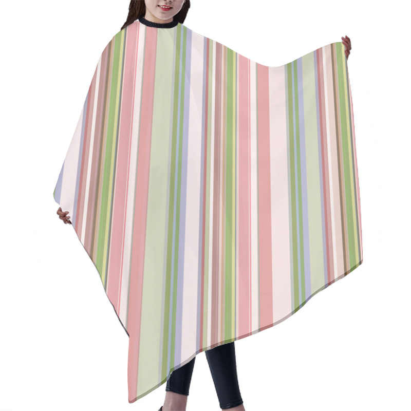 Personality  Pastel Stripes Hair Cutting Cape