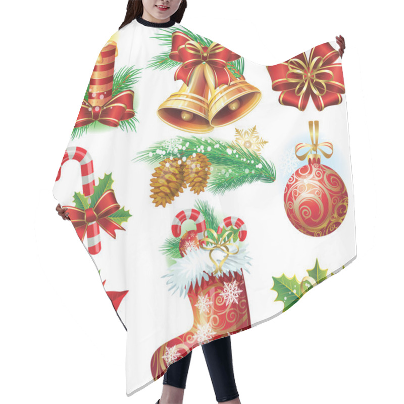 Personality  Christmas Objects Hair Cutting Cape