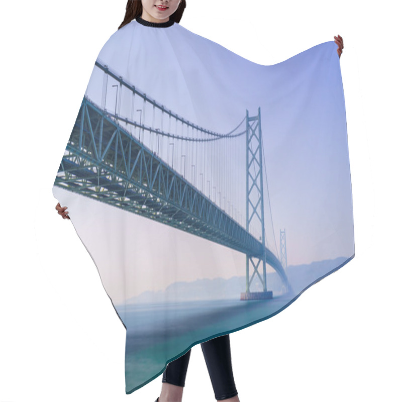 Personality  Akashi Kaikyo Bridge, Kobe, Japan Hair Cutting Cape