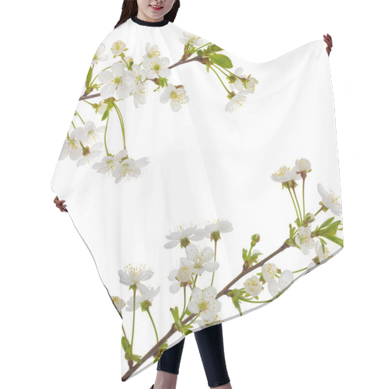 Personality  Blooming Cherry Branches Hair Cutting Cape