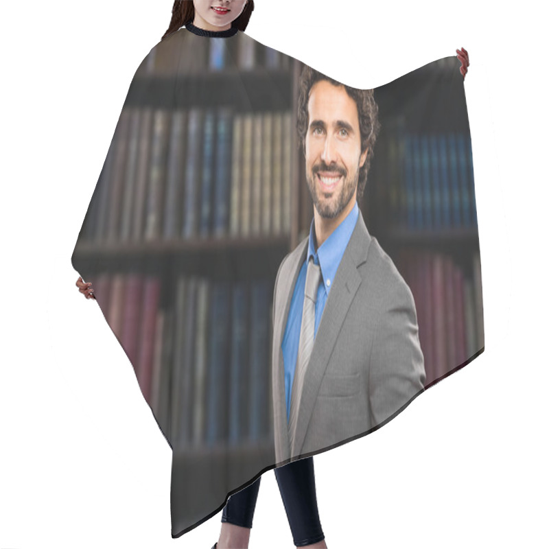 Personality  Confident Handsome Lawyer Hair Cutting Cape