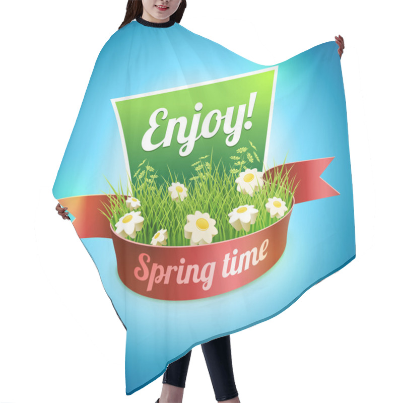 Personality  Spring Banner Hair Cutting Cape