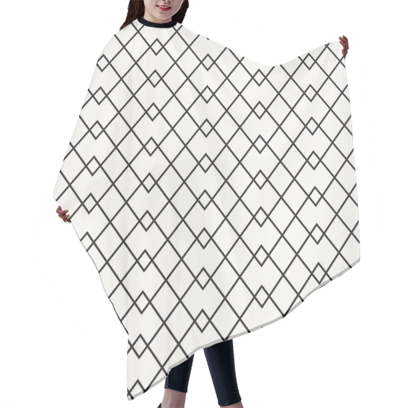 Personality  Seamless Grid Pattern. Thin Line Wallpaper Hair Cutting Cape