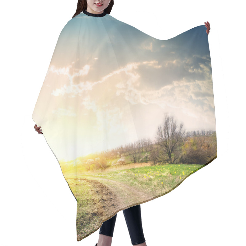 Personality  Sunset Hair Cutting Cape