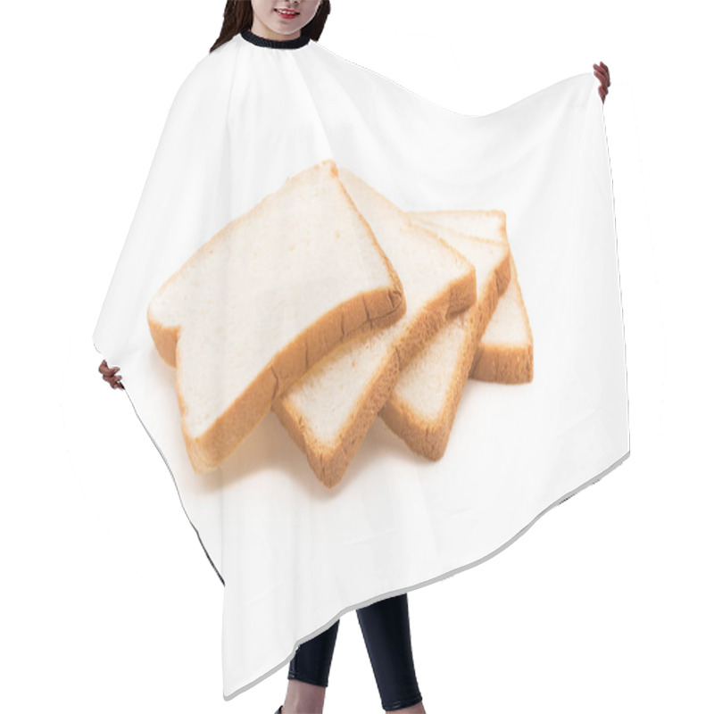 Personality  Milk Bread On White Hair Cutting Cape