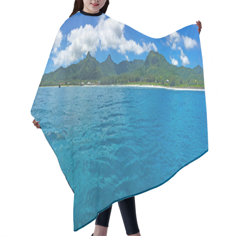 Personality  Panoramic Landscape View Of In Rarotonga, Cook Islands Hair Cutting Cape