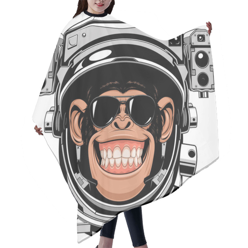 Personality  Monkey Cheerful Astranavt Hair Cutting Cape