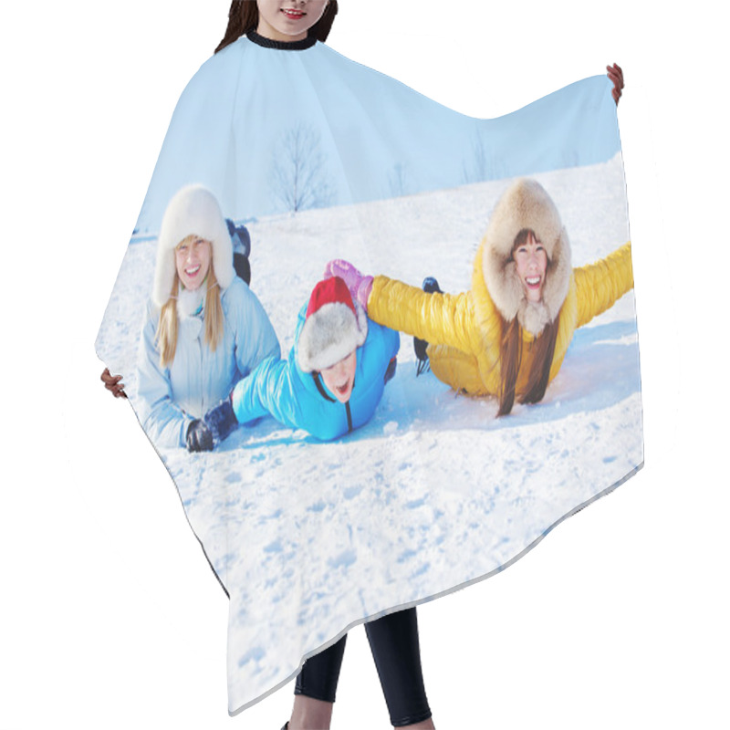 Personality  Sliding Downhill Hair Cutting Cape