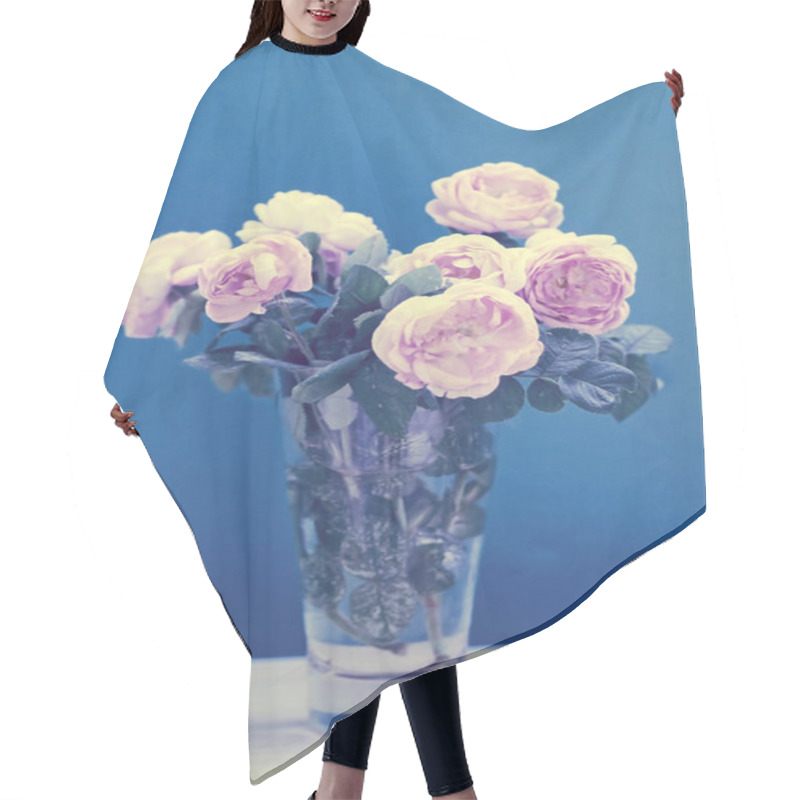 Personality  Bunch Of Peonies In Vase Hair Cutting Cape