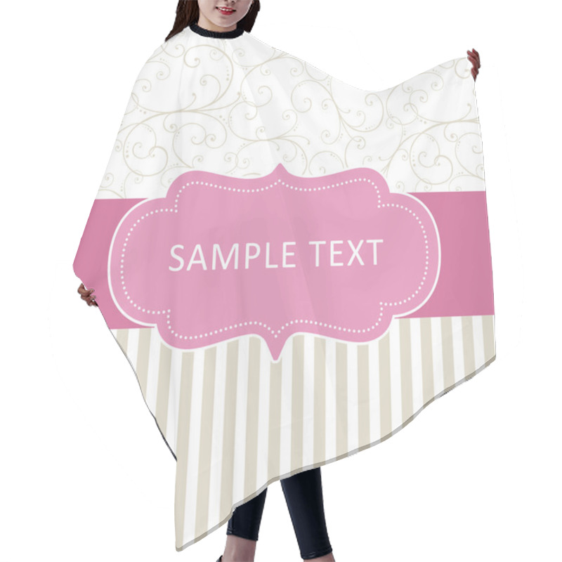 Personality  Simple Card With Ornament Hair Cutting Cape