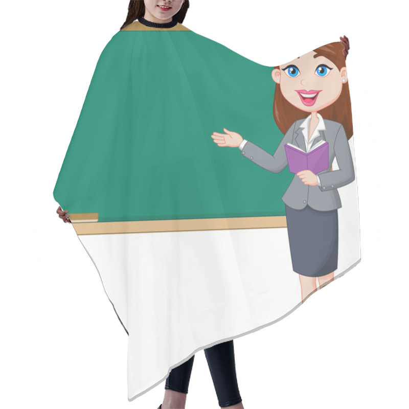 Personality  Female Teacher Hair Cutting Cape