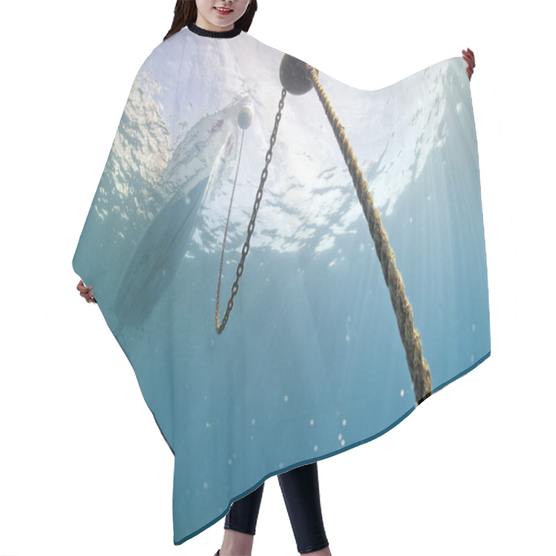 Personality  Boat From Underwater Hair Cutting Cape