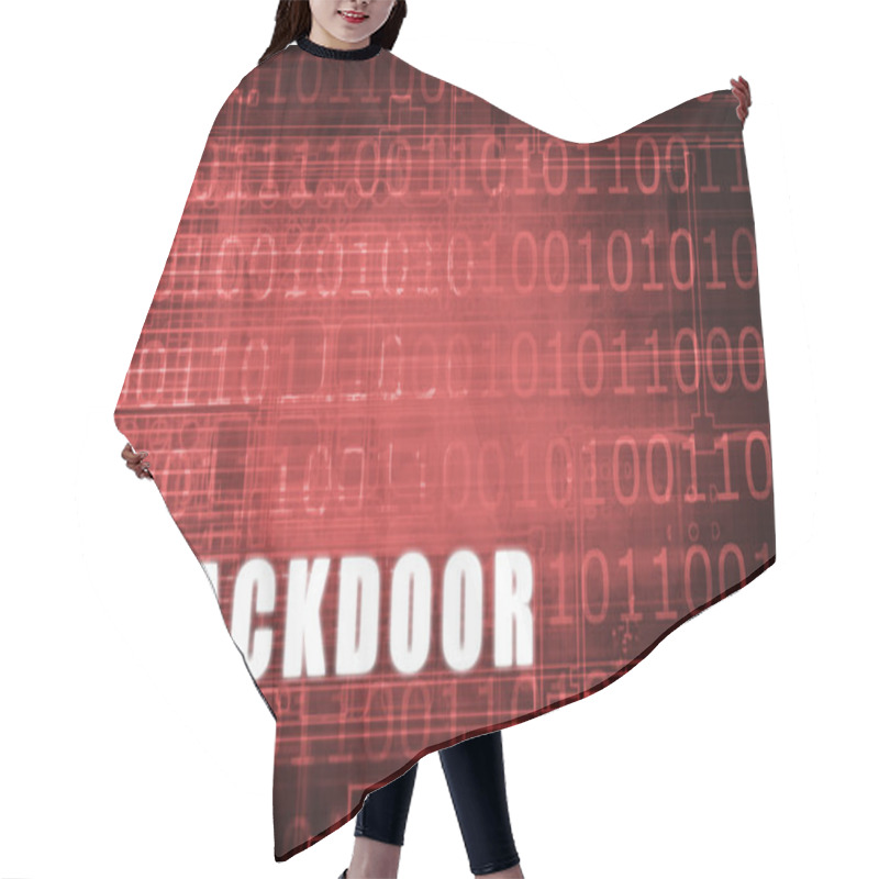 Personality  Backdoor Hair Cutting Cape