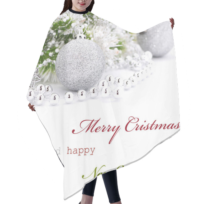 Personality  Christmas Greeting Card Hair Cutting Cape