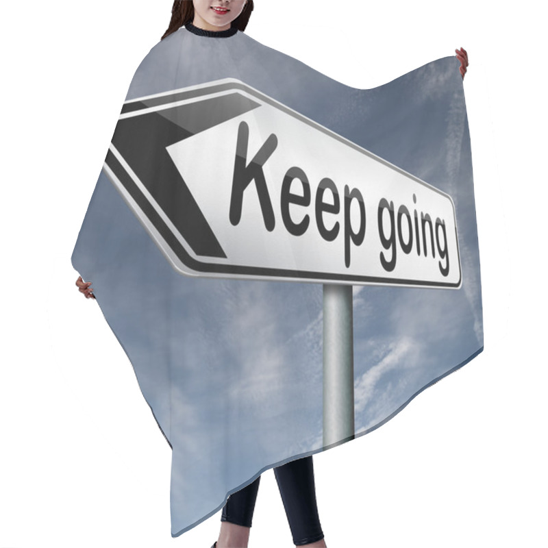 Personality  Keep Going Hair Cutting Cape