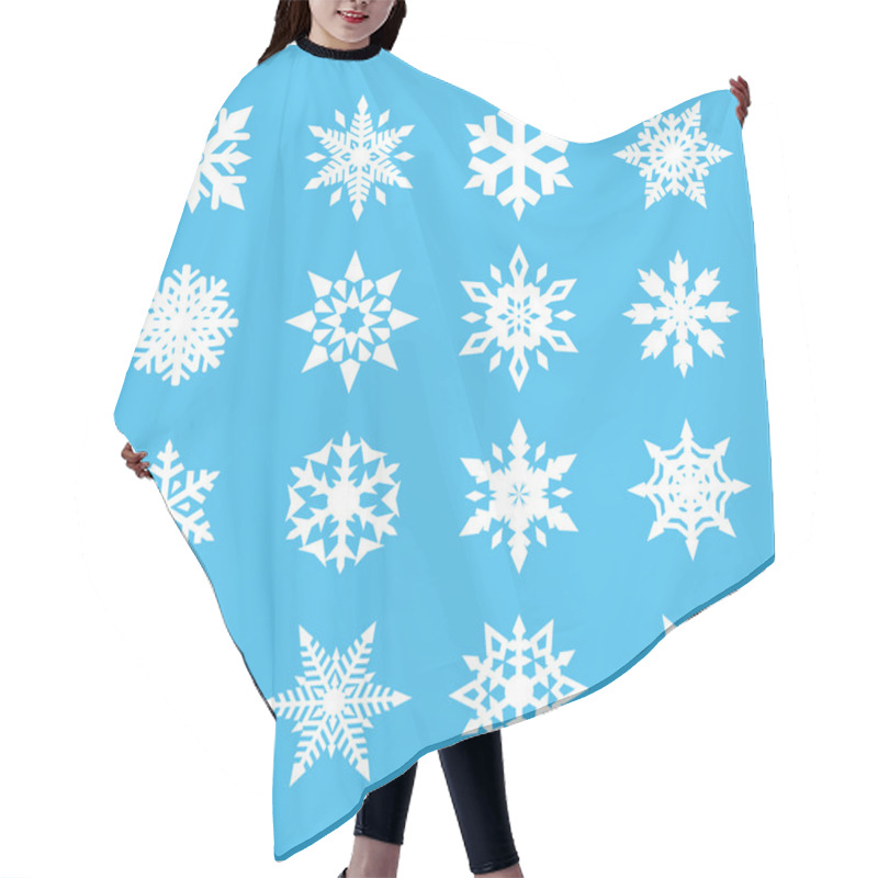 Personality  Snowflake Vector Hair Cutting Cape