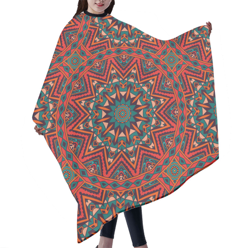 Personality  Abstract Geometric Mosaic Tiled Pattern Hair Cutting Cape