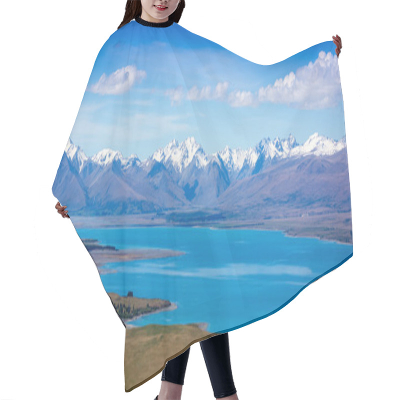 Personality  Majestic Mountain Lake Hair Cutting Cape