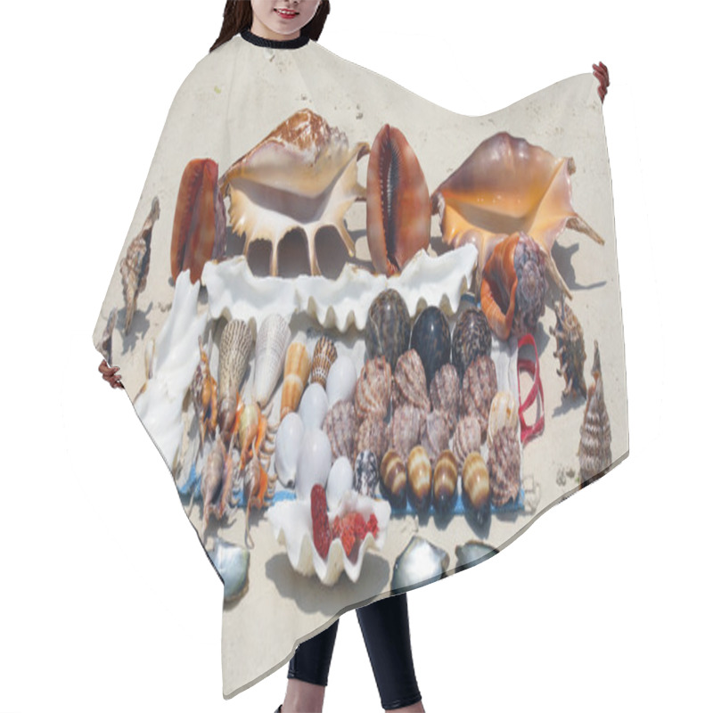 Personality  Seashells In Zanzibar Hair Cutting Cape