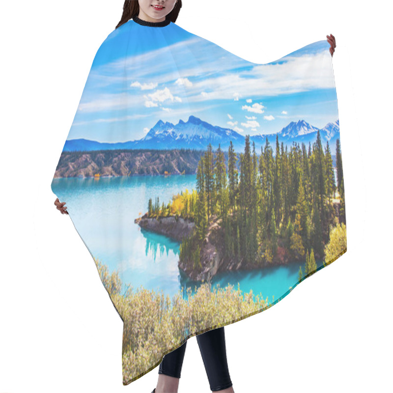 Personality  Abraham Lake In The Rockies  Hair Cutting Cape