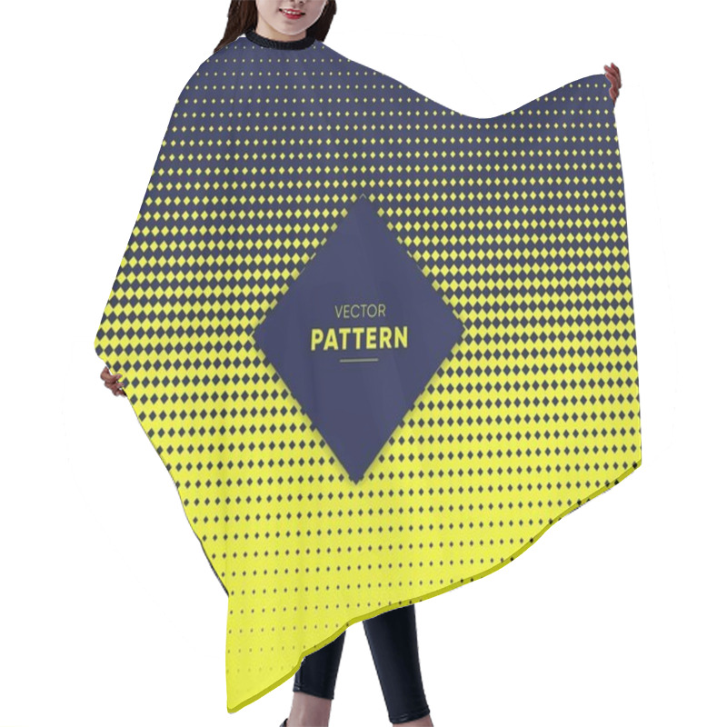 Personality  Neon Green Vector Halftone For Backgrounds And Designs Hair Cutting Cape