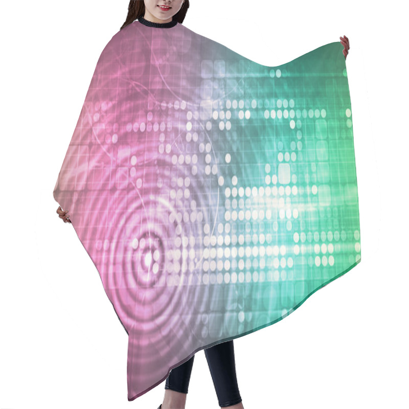 Personality  Abstract Information Concept Art Hair Cutting Cape