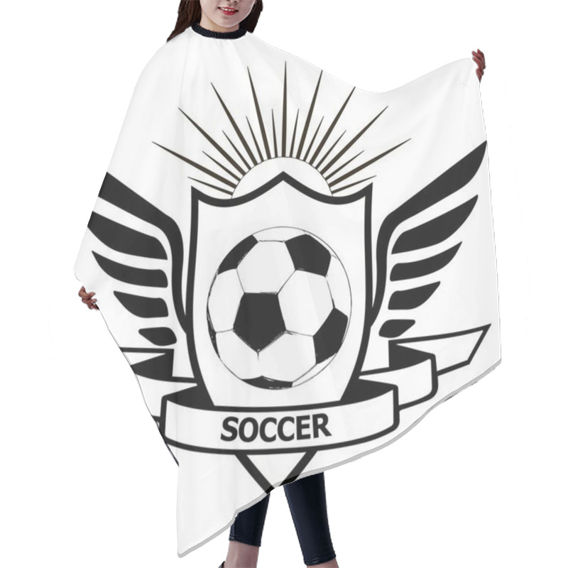 Personality  LOGO OF FOOTBALL TEAM Hair Cutting Cape