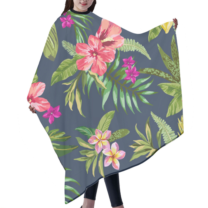 Personality  Seamless Exotic Pattern. Hair Cutting Cape