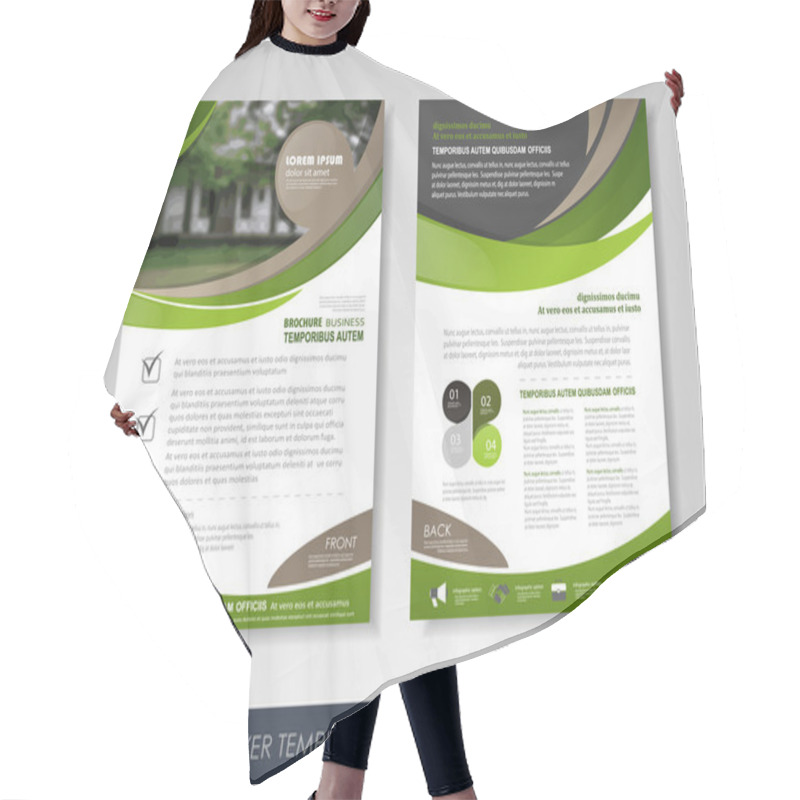 Personality  Flyer Design Layout Hair Cutting Cape