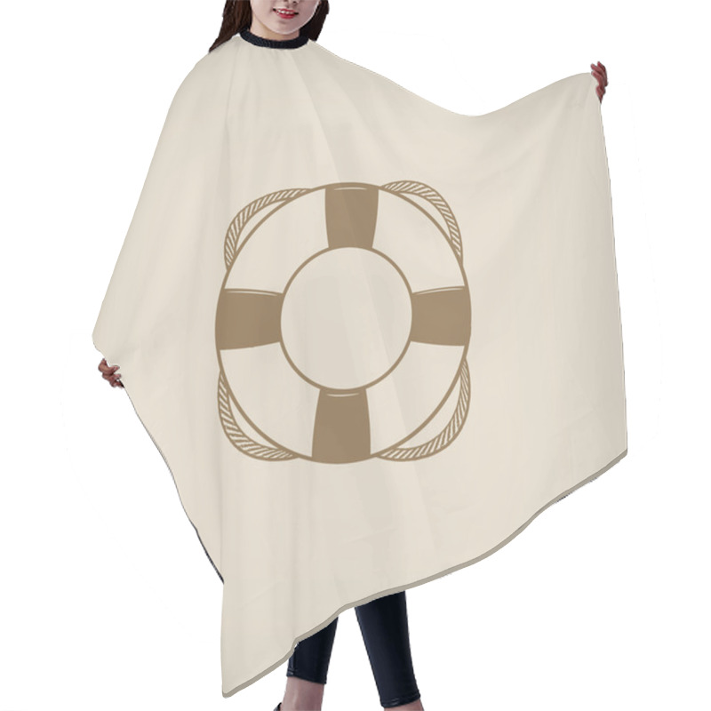 Personality  Lifebuoy Icon Hair Cutting Cape