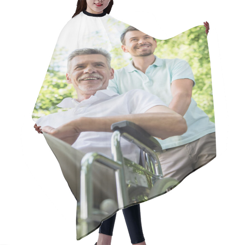 Personality  Old Man At Hospital Hair Cutting Cape