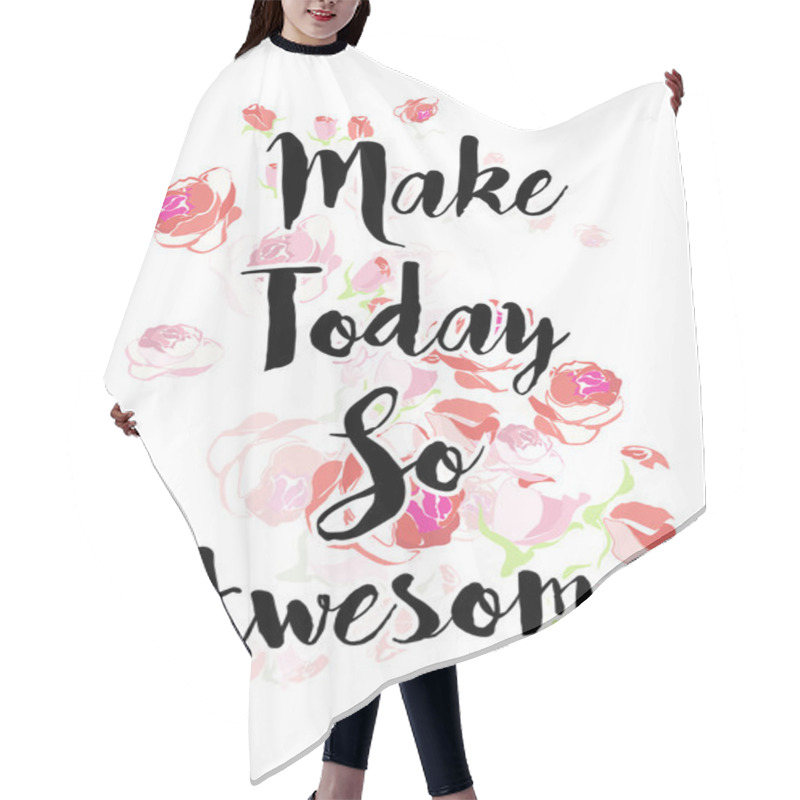 Personality  Motivational Quote, Lettering, Print Hair Cutting Cape