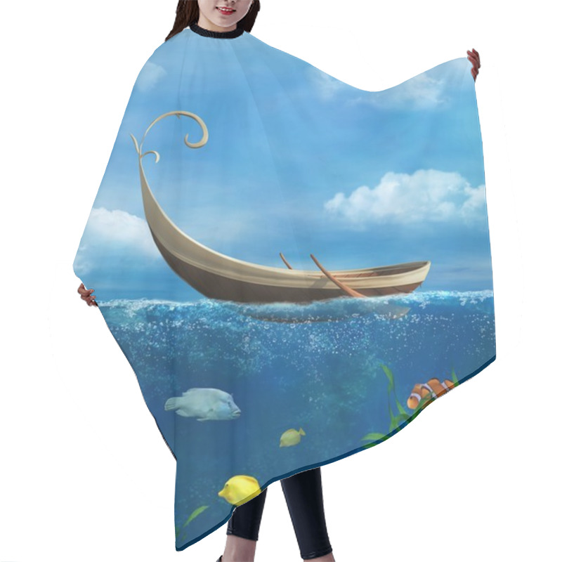 Personality  Underwater Hair Cutting Cape