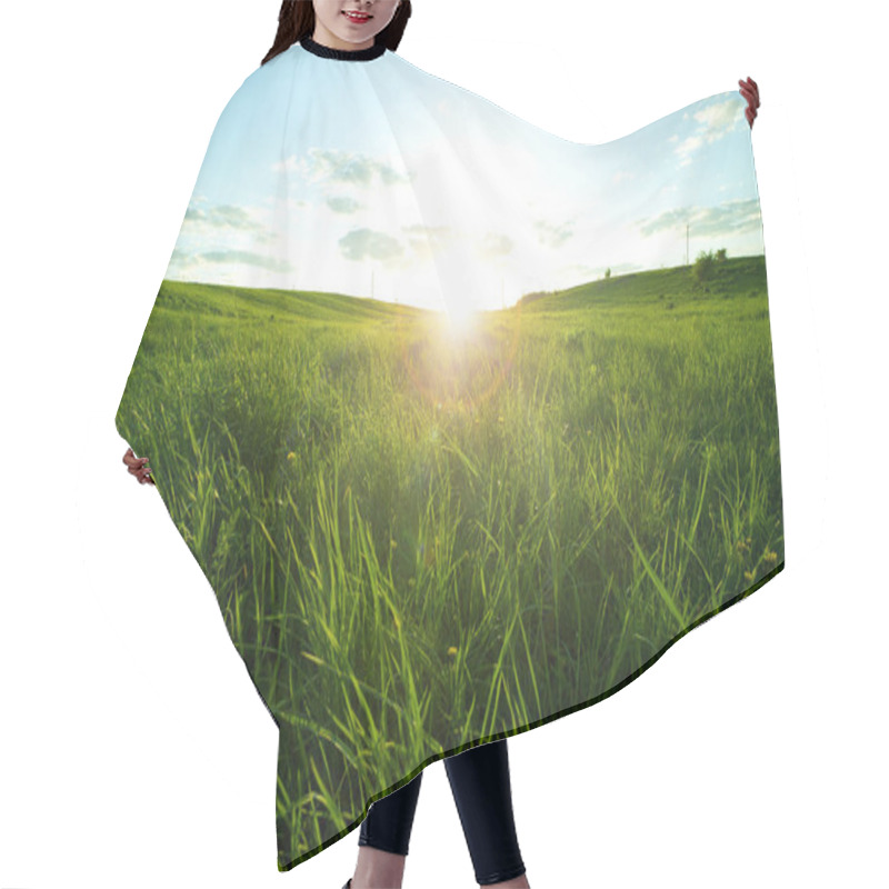 Personality  Green Meadow Hair Cutting Cape