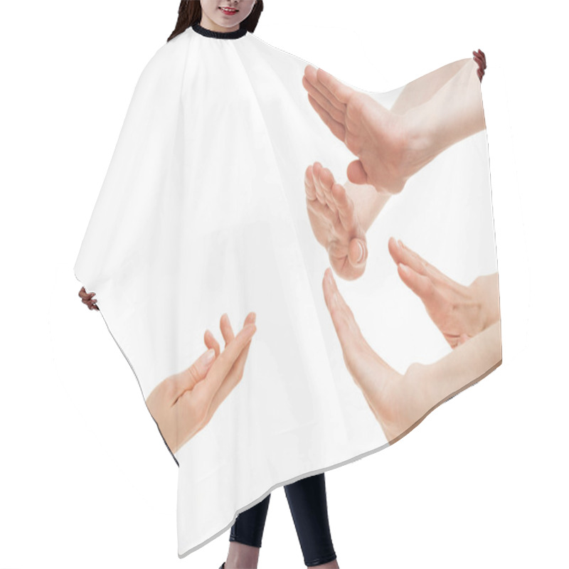 Personality  Hand Asking About Help Hair Cutting Cape