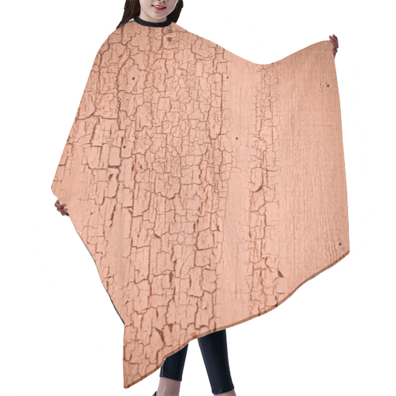 Personality  Old Cracked Wood Texture Hair Cutting Cape