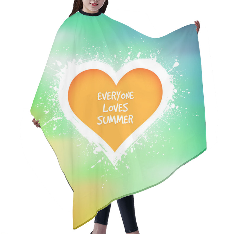 Personality  XMOD GRUNGE HEART BACKGROUND 004 Hair Cutting Cape