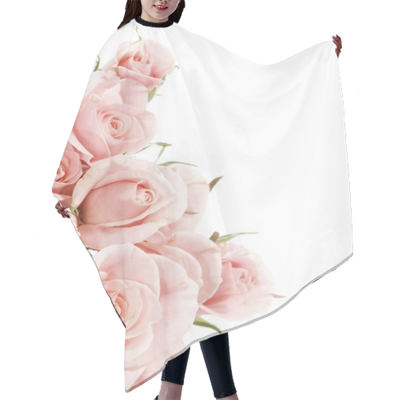 Personality  Beautiful Roses Border Hair Cutting Cape