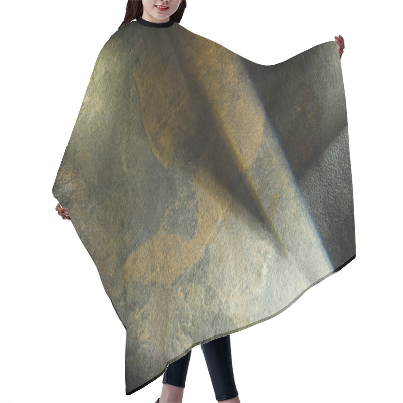 Personality  Light Prism With Beams On Dark Stone Texture Background Hair Cutting Cape