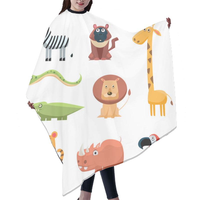 Personality  African Animals Fun Cartoon Hair Cutting Cape