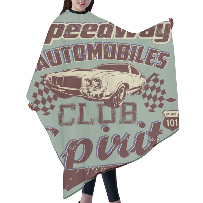 Personality  Automobiles Club Hair Cutting Cape