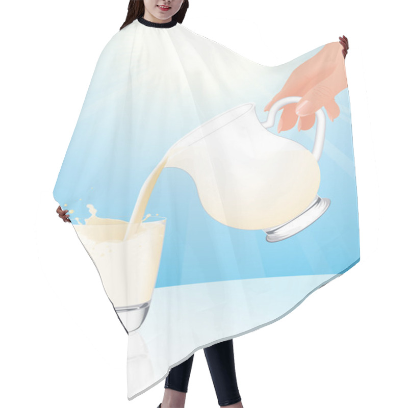 Personality  Milk Jar Hair Cutting Cape