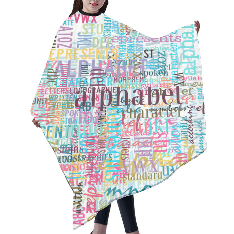 Personality  Text Graphic Hair Cutting Cape