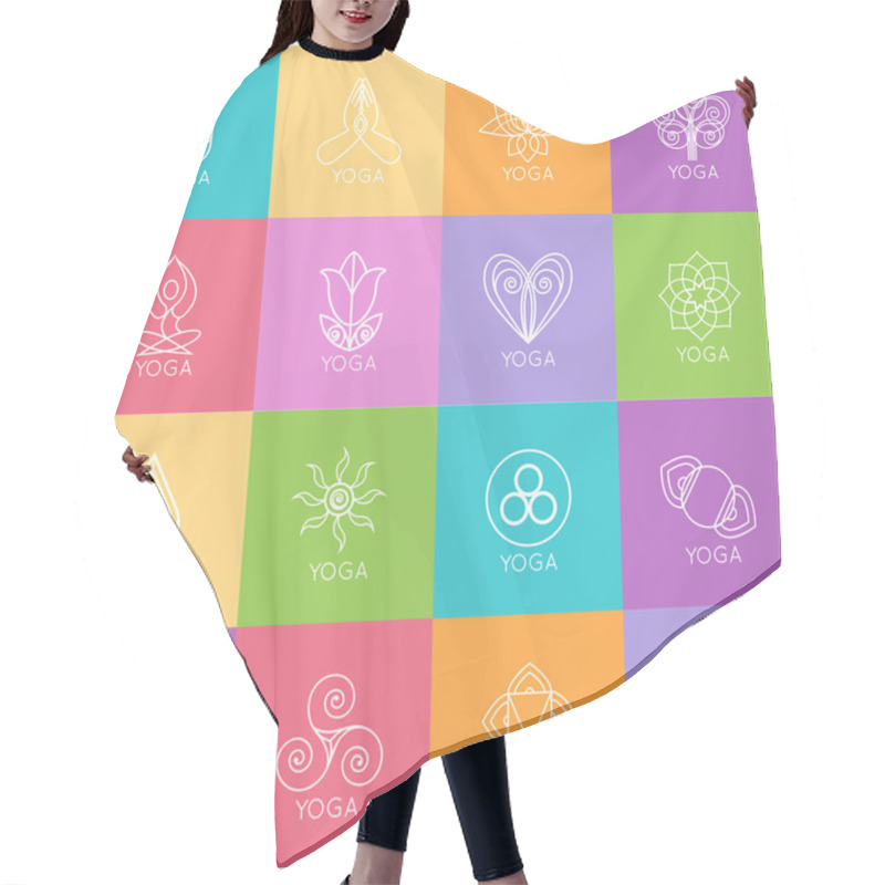 Personality  Yoga Monograms And Logos Hair Cutting Cape