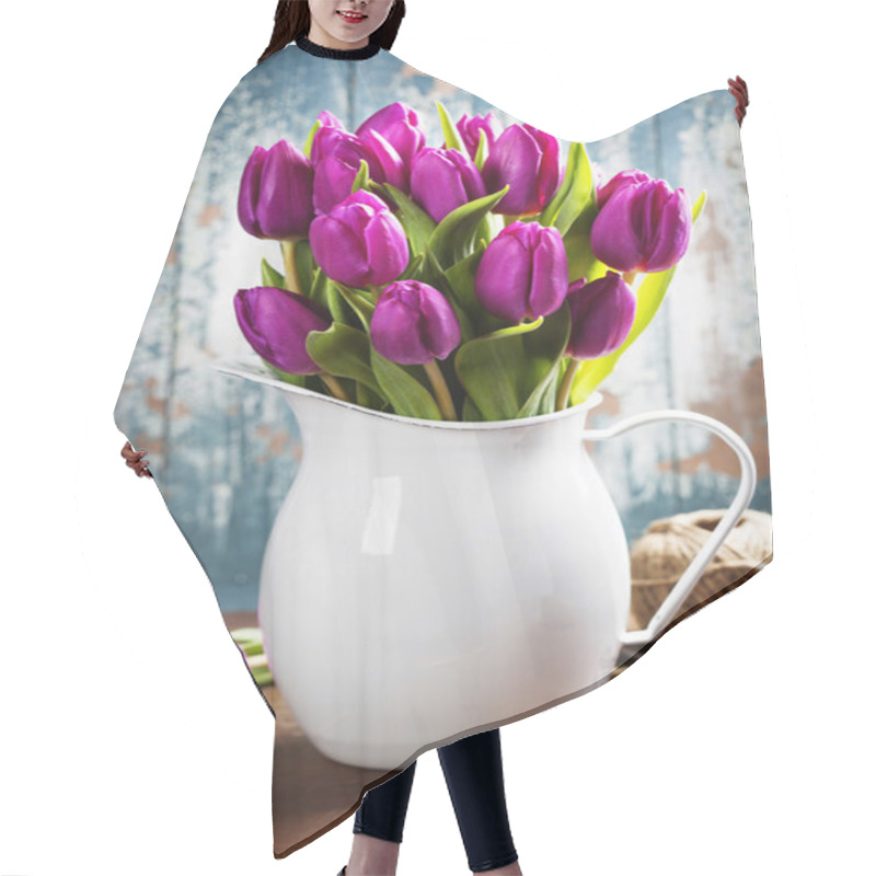 Personality  Spring Tulips Hair Cutting Cape