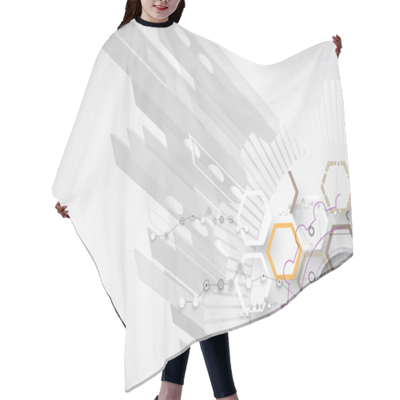 Personality  New Future Technology Concept Abstract Background Hair Cutting Cape