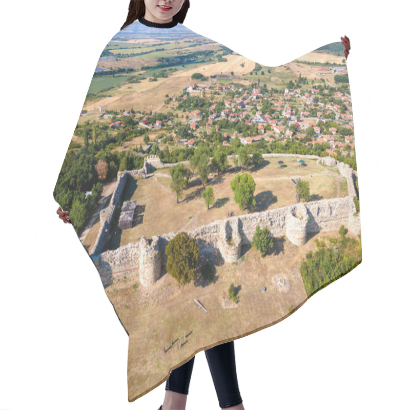 Personality  Aerial View Of Ruins Of Ancient Mezek Fortress, Haskovo Region, Bulgaria Hair Cutting Cape