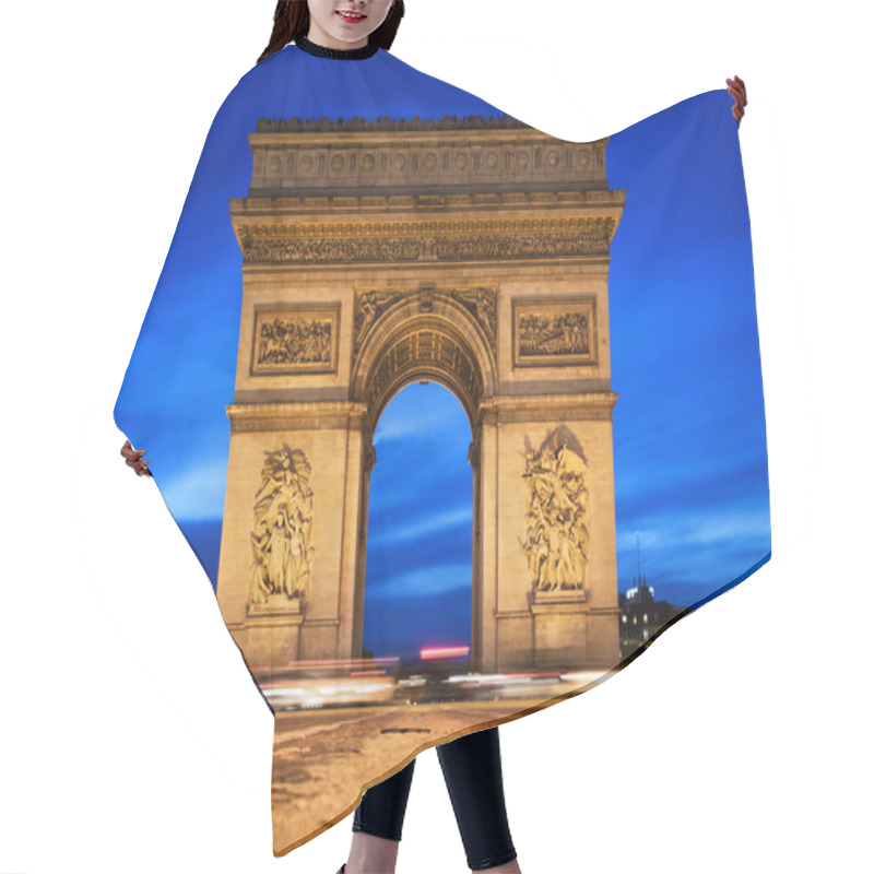 Personality  Arc De Triomphe At Night, Paris, France. Hair Cutting Cape